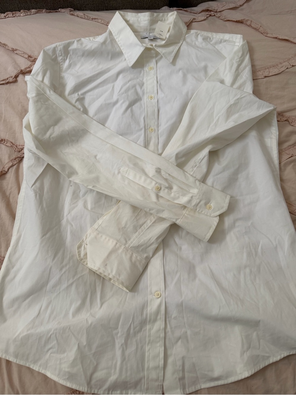 GAP White Women’s Tailored Long-Sleeve Button-Up Dress Shirt NWT